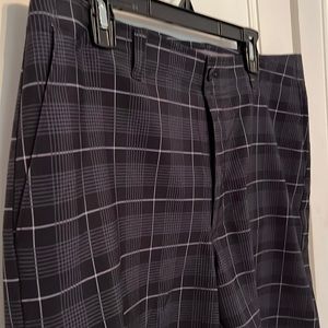 Grand slam golf shorts. Black, grey, white